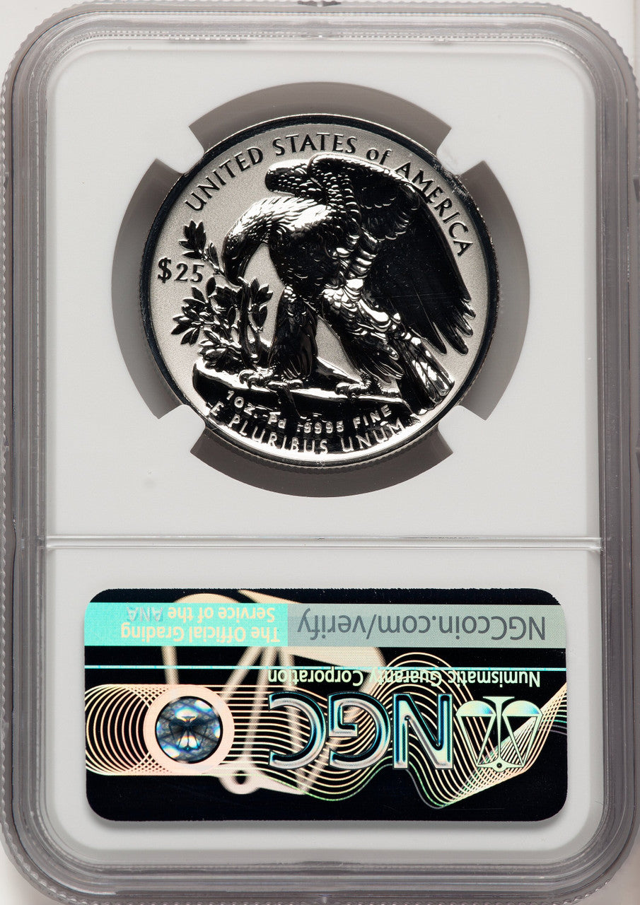 2019-W Palladium Eagle 1 oz REV FDI NGC PF70 Ed Moy | LCR Coin