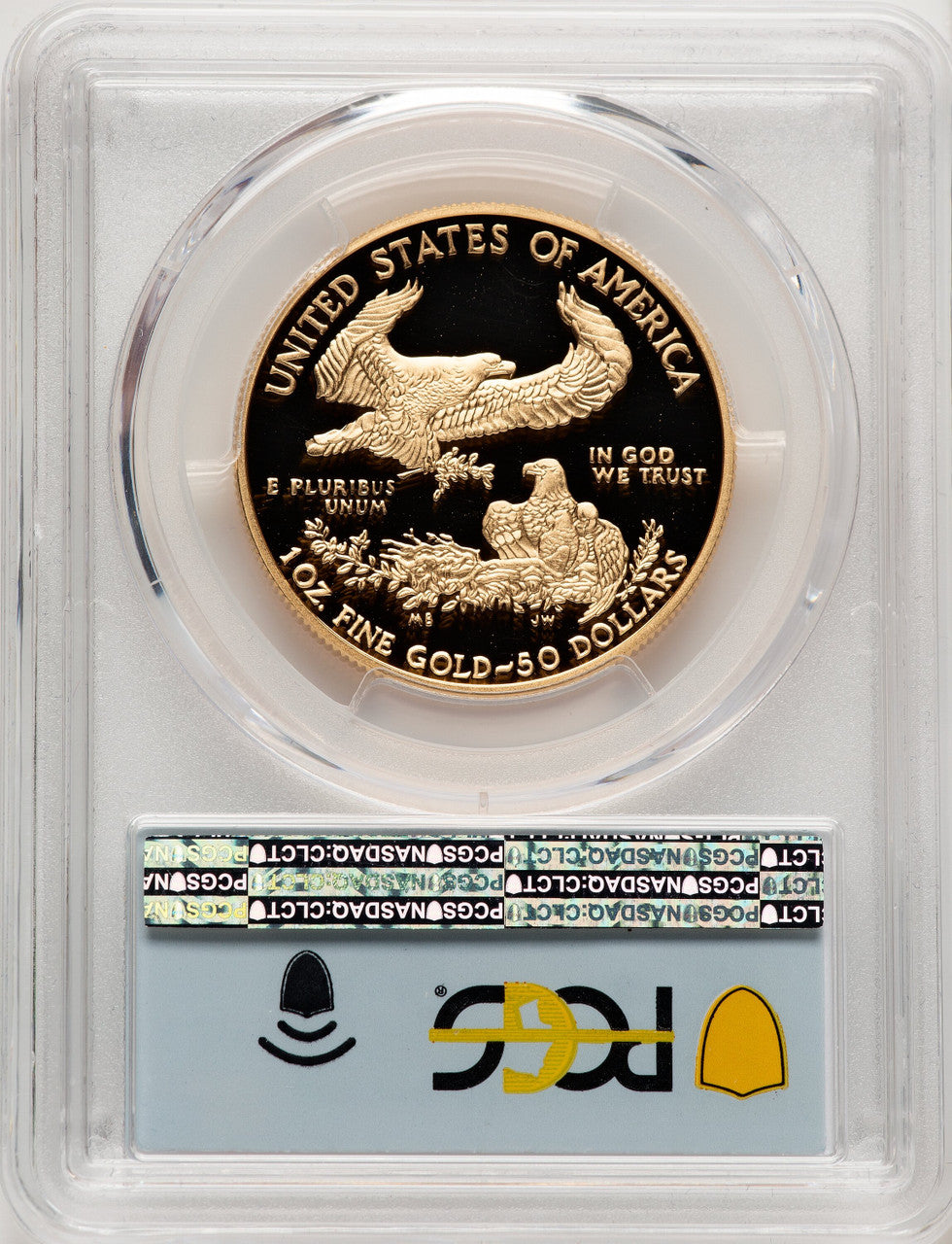 2021-W $50 One Ounce Gold Eagle T-1 FDI Flag PCGS PR70