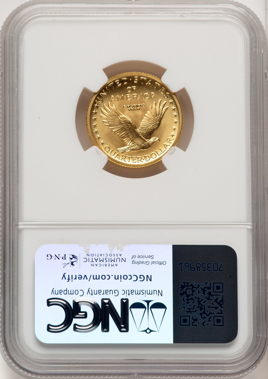 2016-W 25C Standing Liberty 100th Anniversary Gold Centennial Jeff Garrett Red Book NGC MS70 (775323022)