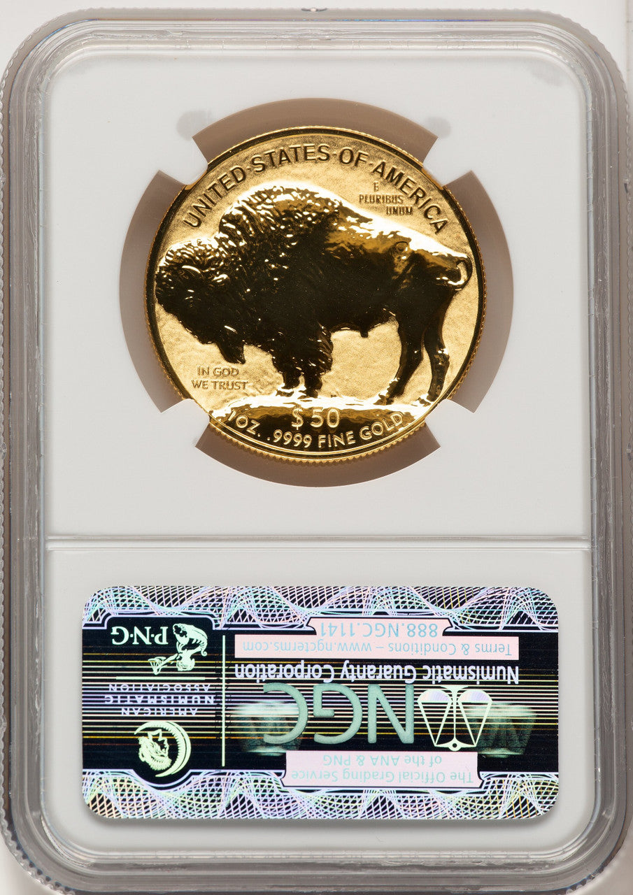 2013-W $50 One-Ounce Gold Buffalo Reverse Proof First Strike NGC PF70
