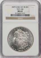 1879-S Reverse of 1878 Morgan Dollar NGC MS62 (520695065)
