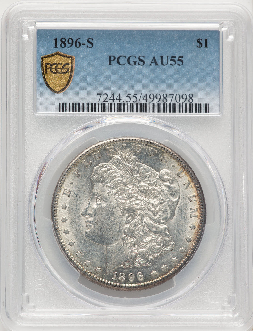 1896-S Morgan Dollar PCGS AU55