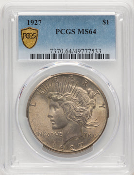 1927 Peace Dollar PCGS MS64