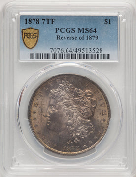 1878 7TF Reverse of 1879 Morgan Dollar PCGS MS64 (520667017)