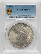 1927 Peace Dollar PCGS MS64 (520667027)