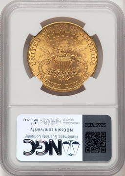 1901 $20 Liberty Double Eagle NGC MS66