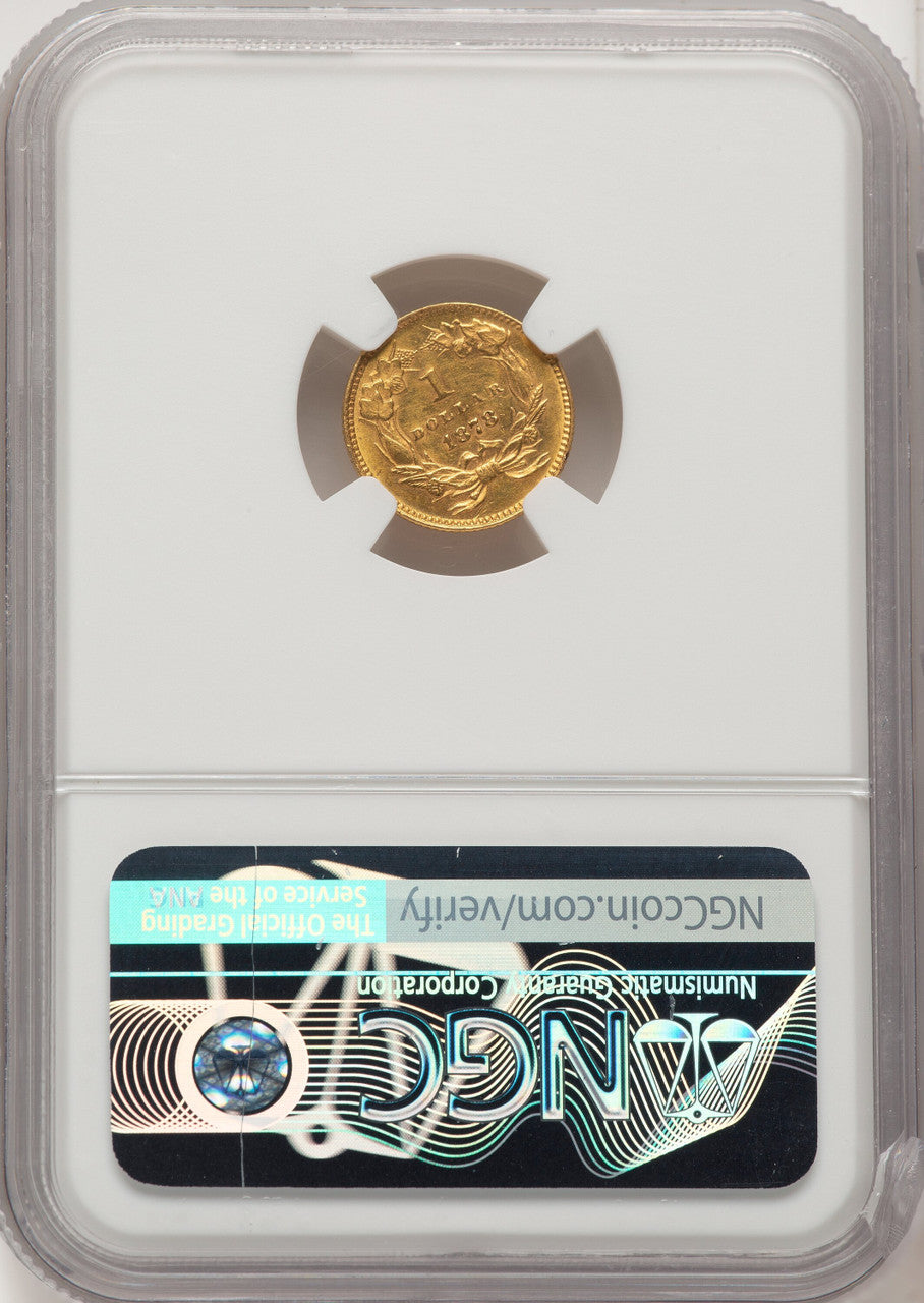 1878 G$1 Gold Dollar NGC MS61