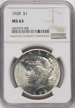 1928 Peace Dollar NGC MS63 (520667043)