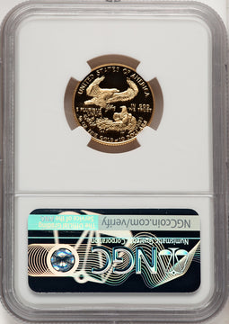 1988-P $10 Quarter-Ounce Gold Eagle John Mercanti NGC PF70