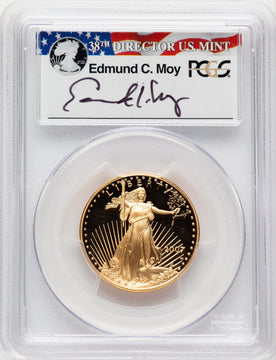 2007-W $25 Half-Ounce Gold Eagle Moy Signature Ed Moy PCGS PR70