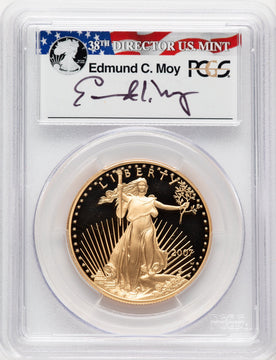 2007-W $50 One-Ounce Gold Eagle Moy Signature Ed Moy PCGS PR70
