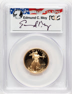 2007-W $10 Quarter-Ounce Gold Eagle Moy Signature Ed Moy PCGS PR70