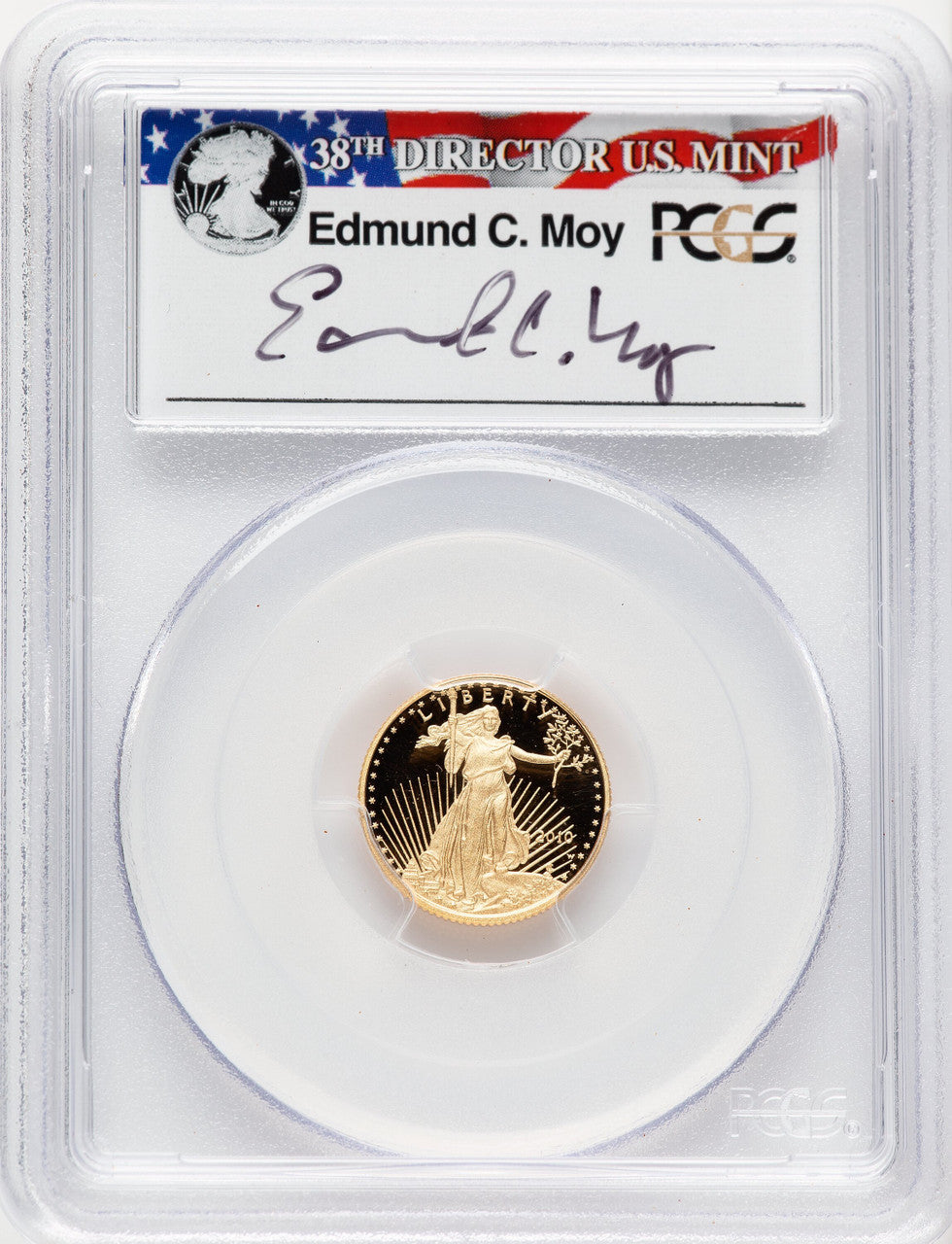 Gold American Eagle Ed Moy NGC PF70
