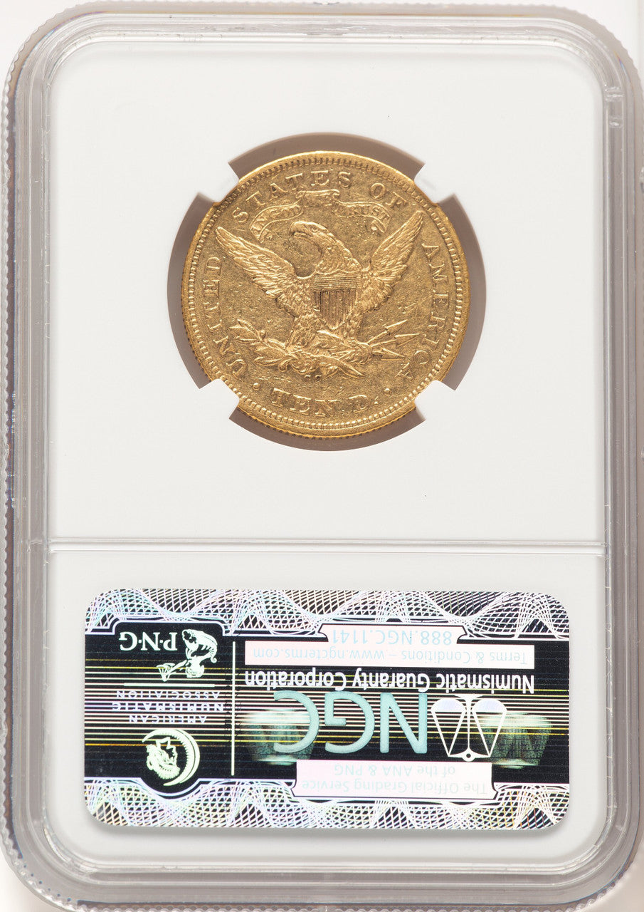 1871-CC $10 Liberty Eagle NGC AU53
