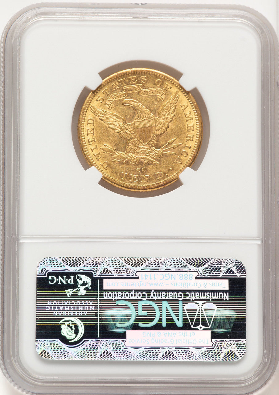 1882-CC $10 Liberty Eagle NGC AU58