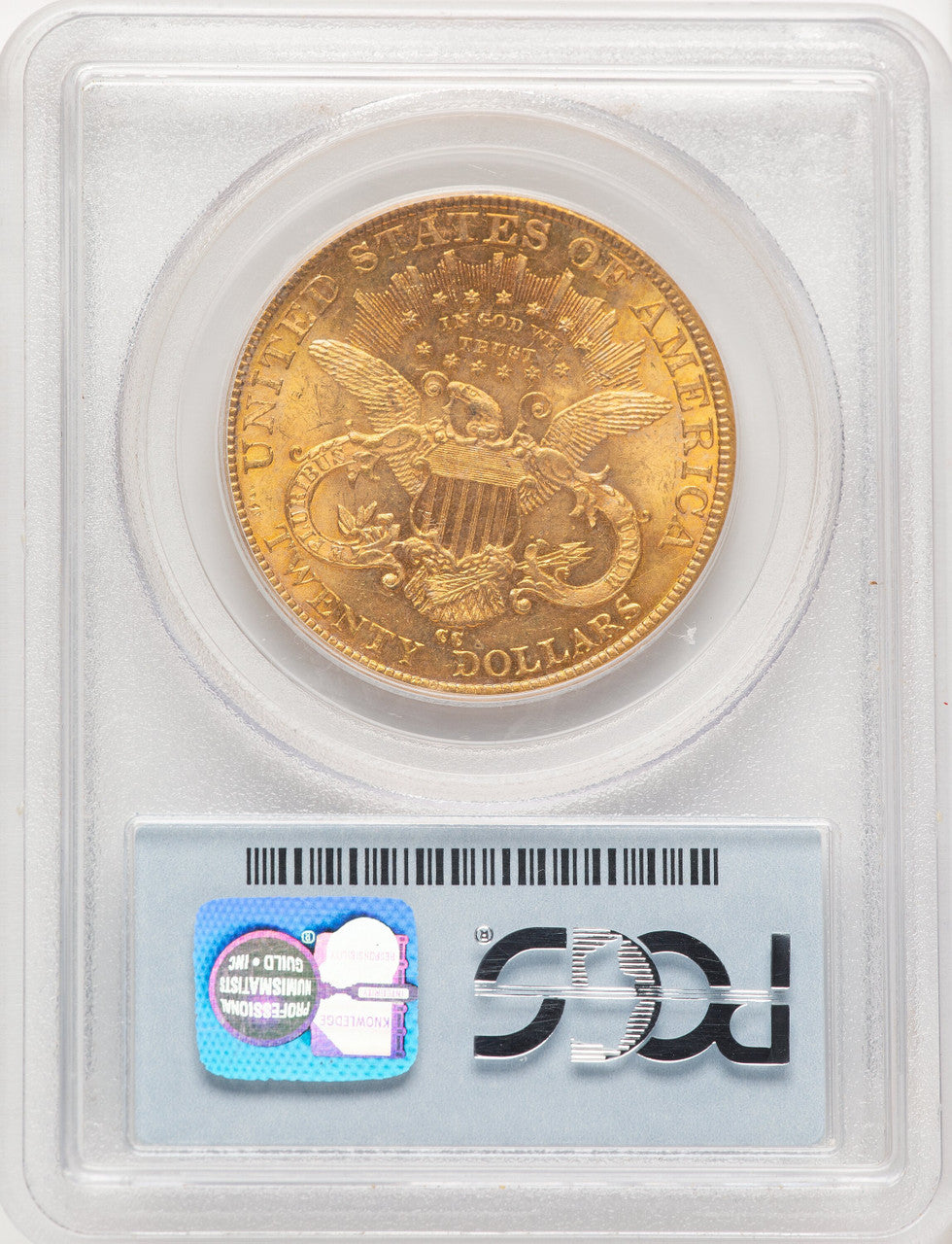 1892-CC $20 Liberty Double Eagle PCGS MS62 (776052056)