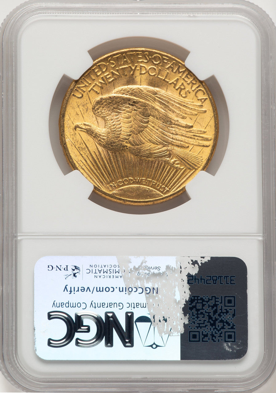 1914-S $20 CAC Saint-Gaudens Double Eagle NGC MS64+