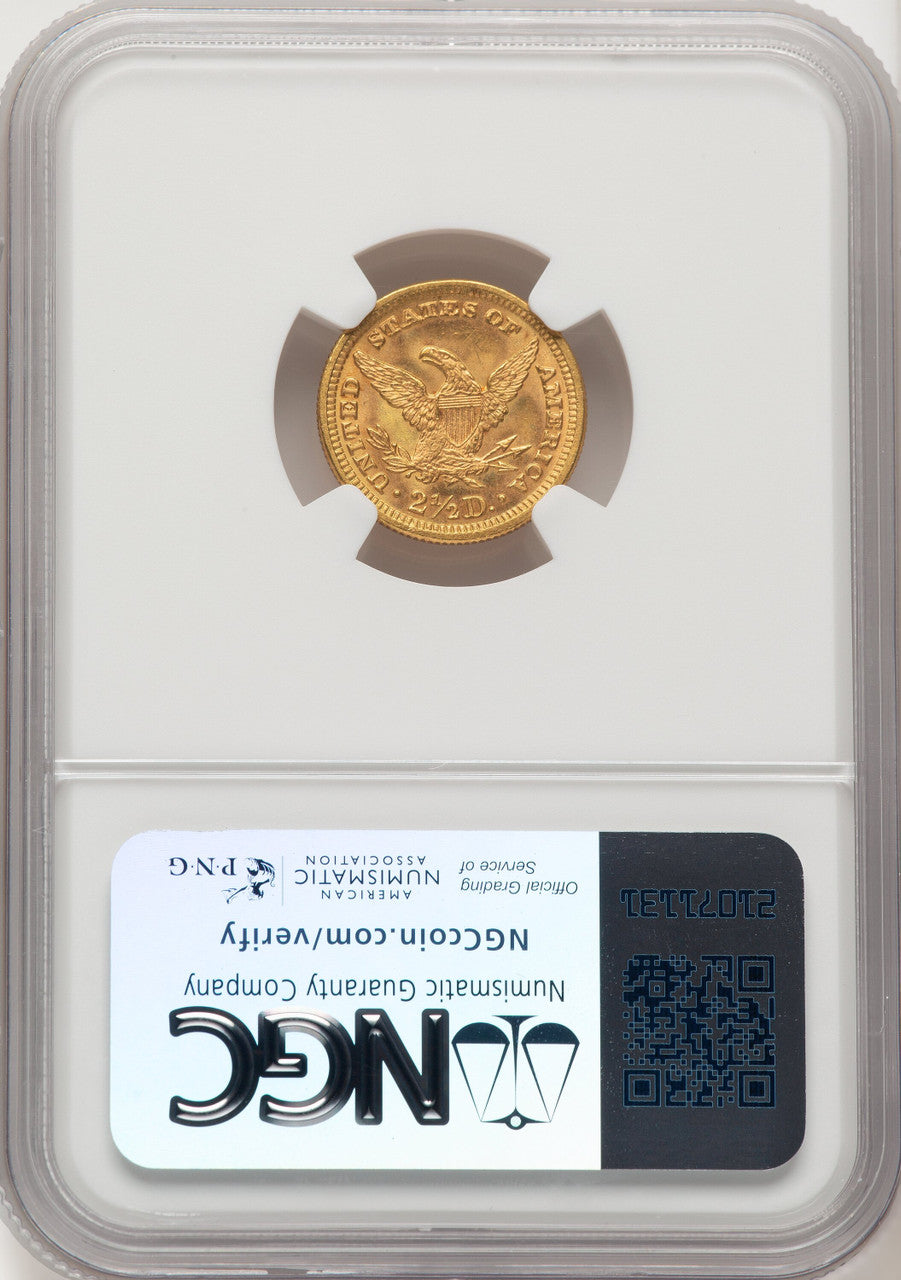 1888 $2.50 Liberty Quarter Eagle NGC MS65+ (775405013)