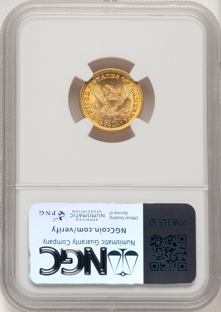 1897 $2.50 Liberty Quarter Eagle NGC MS65+