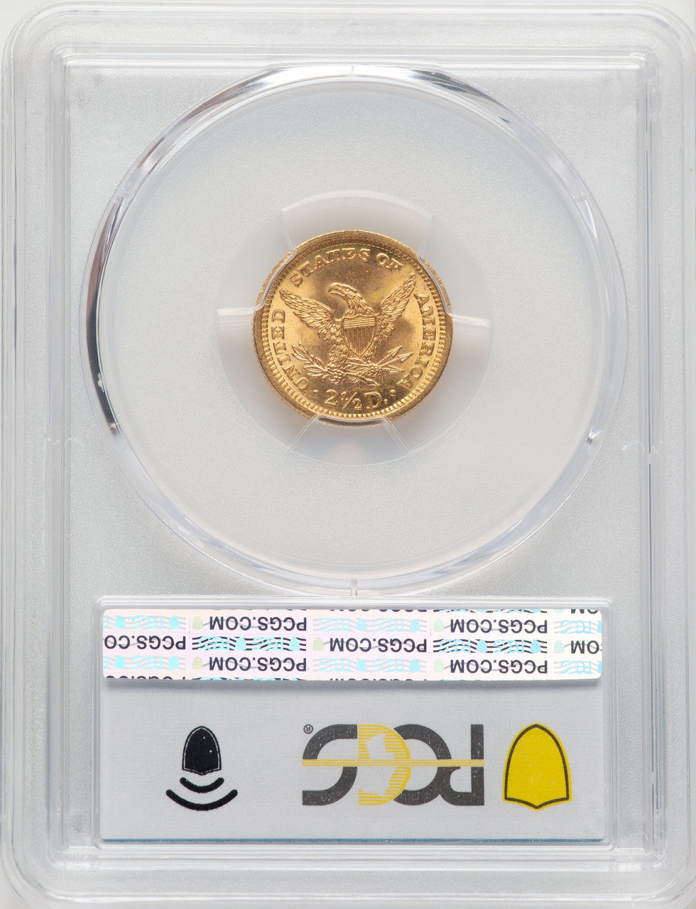 1893 $2.50 CAC Liberty Quarter Eagle PCGS MS66