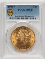 1903-S $20 Liberty Double Eagle PCGS MS64+ (774116011)