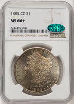 1883-CC CAC Morgan Dollar NGC MS66+