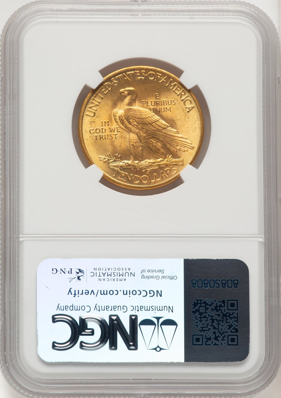 1932 $10 CAC Indian Eagle NGC MS64+