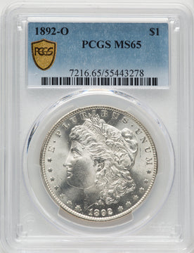 1892-O Morgan Dollar PCGS MS65