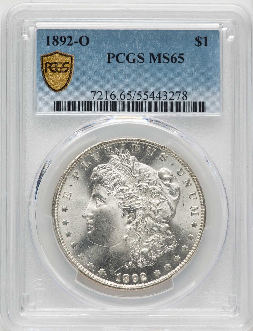 1892-O Morgan Dollar PCGS MS65
