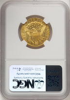 1803/2 $5 Brown Label Early Half Eagle NGC MS61