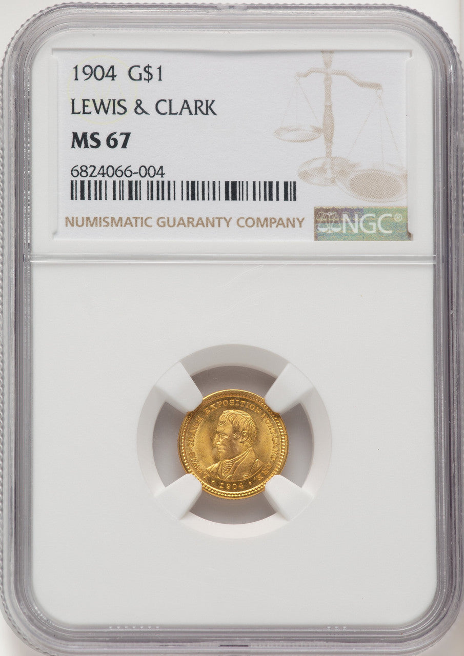 1904 G$1 Lewis and Clark Commemorative Gold NGC MS67 (773681003)