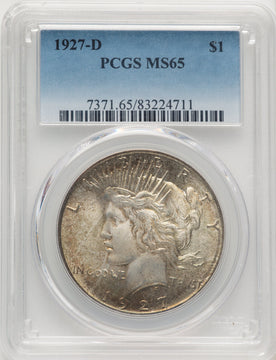 1927-D Peace Dollar PCGS MS65