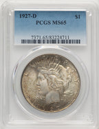 1927-D Peace Dollar PCGS MS65