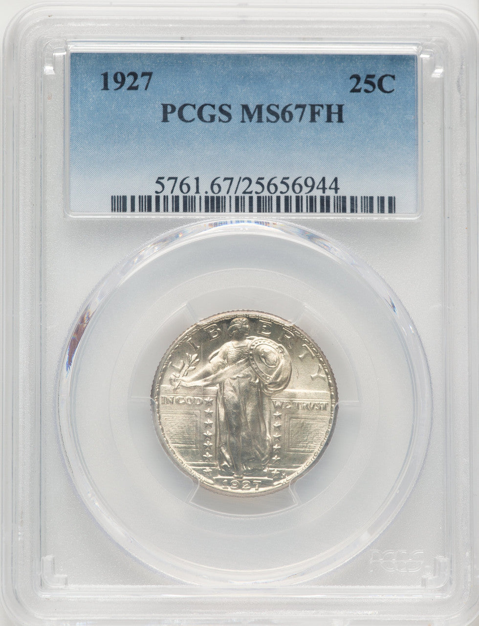 1927 25C FH Standing Liberty Quarter PCGS MS67