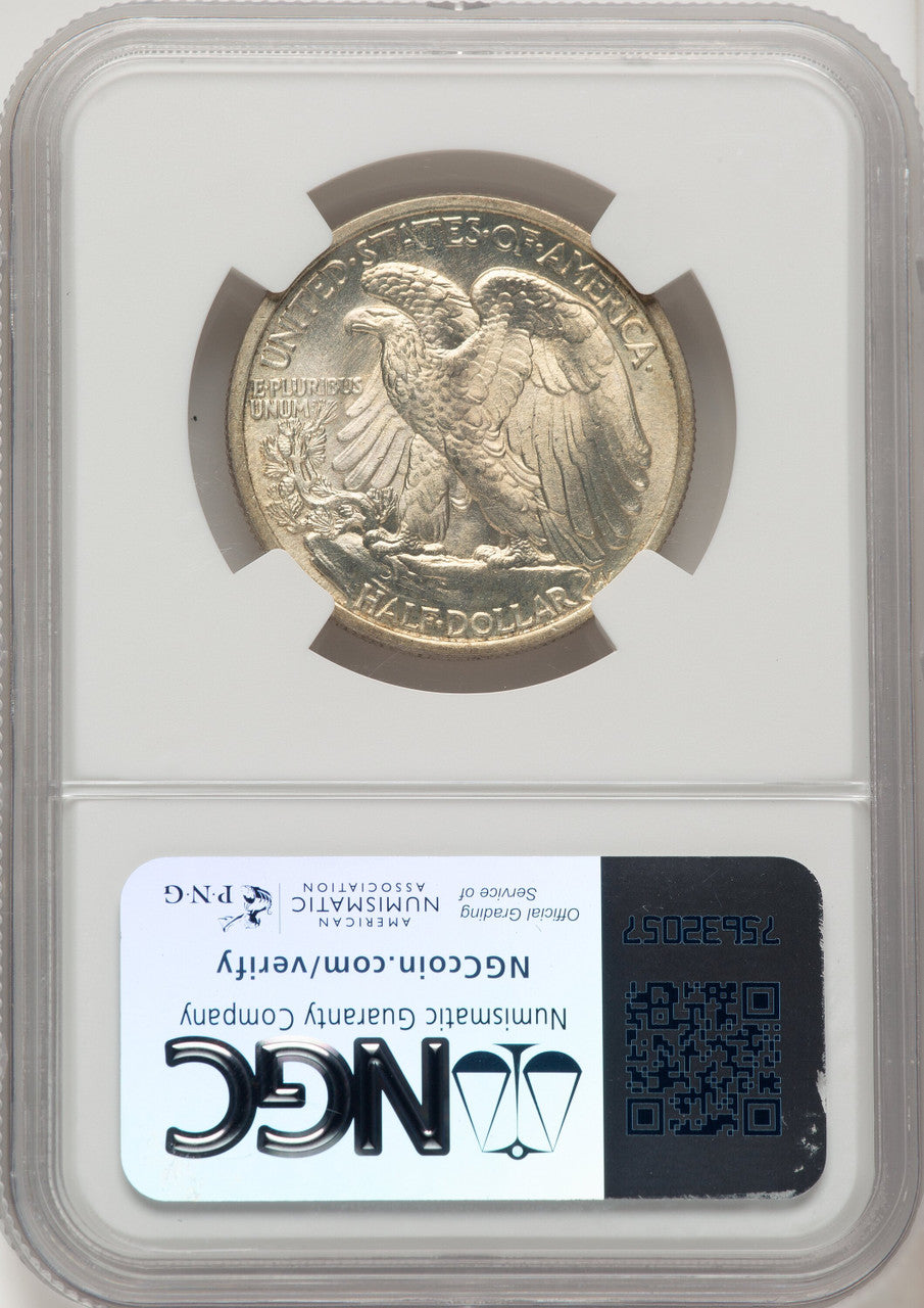 1916 50C Walking Liberty Half Dollar NGC MS66