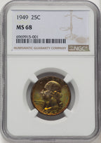 1949 25C Washington Quarter NGC MS68 (775125004)
