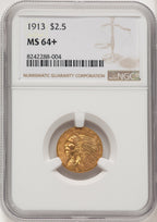 1913 $2.50 Indian Quarter Eagle NGC MS64+