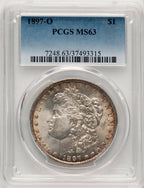 1897-O Morgan Dollar PCGS MS63