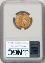 1912 $5 Indian Half Eagle NGC MS64 (520502019)