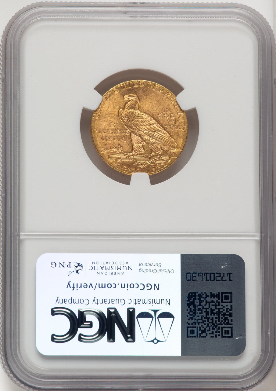 1912 $5 Indian Half Eagle NGC MS64 (520502019)