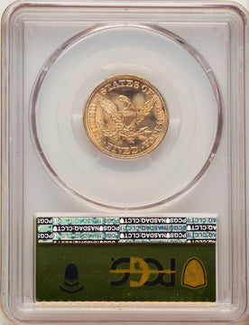 1857-S $5 S.S. Central America CAC Liberty Half Eagle PCGS MS66