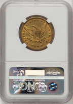1842 $10 Large Date Liberty Eagle NGC AU55