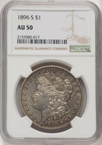 1896-S Morgan Dollar NGC AU50