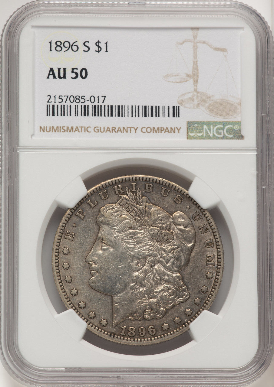 1896-S Morgan Dollar NGC AU50