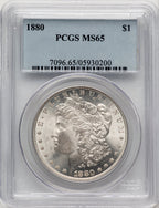 1880 Morgan Dollar PCGS MS65 (775821073)