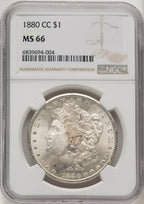1880-CC Morgan Dollar NGC MS66 (520735014)