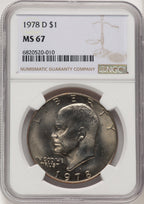 1978-D $1 Eisenhower Dollar NGC MS67 (775904005)