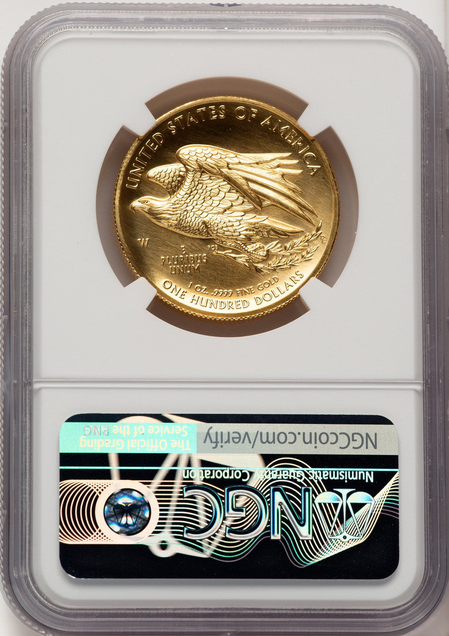 2015-W $100 American Liberty High Relief NGC MS70 Rhett Jeppson