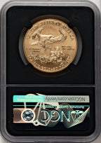2019-W $50 One-Ounce Gold Eagle Burnished FDI Joel Iskowitz Blk Core NGC MS70