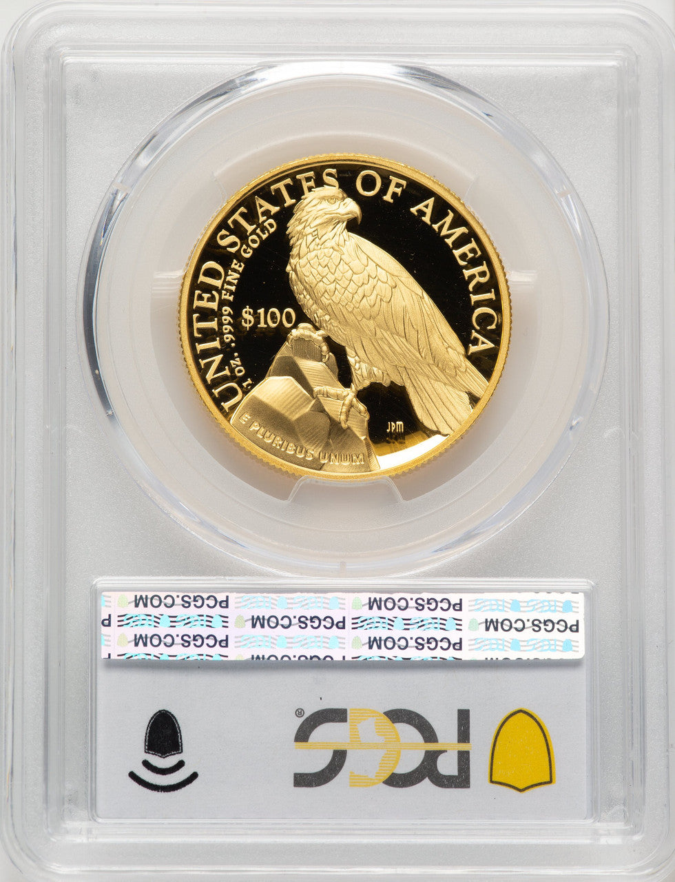 2023-W G$100 American Liberty High Relief Blue Gradient PCGS PR70